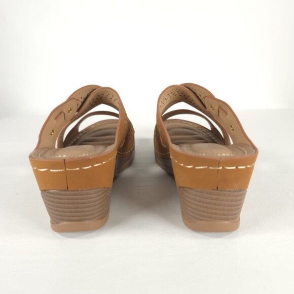 NWOT SHIBEVER Low Comfortable Wedge Sandal‎ Open Toe Slip On Size 39 US 8 - Picture 14 of 16